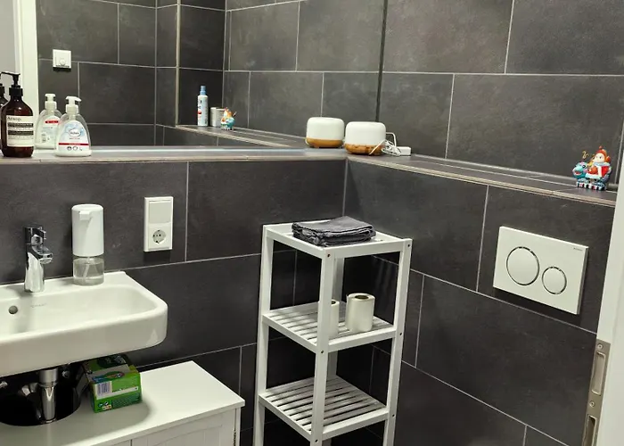 3 2 Bathrooms 2 Toilets New Center Of Underground Parking Space Contactless Self Check-in Ντίσελντορφ